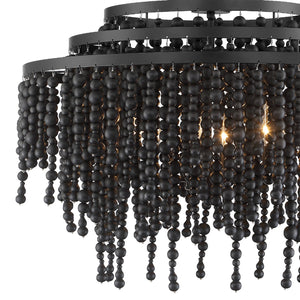 Crystorama - POP-A5076-MK - Six Light Chandelier - Poppy - Matte Black