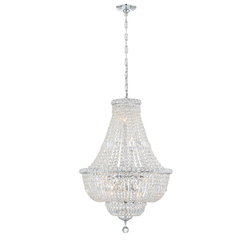 Crystorama - ROS-A1009-CH-CL-MWP - Nine Light Chandelier - Roslyn - Polished Chrome