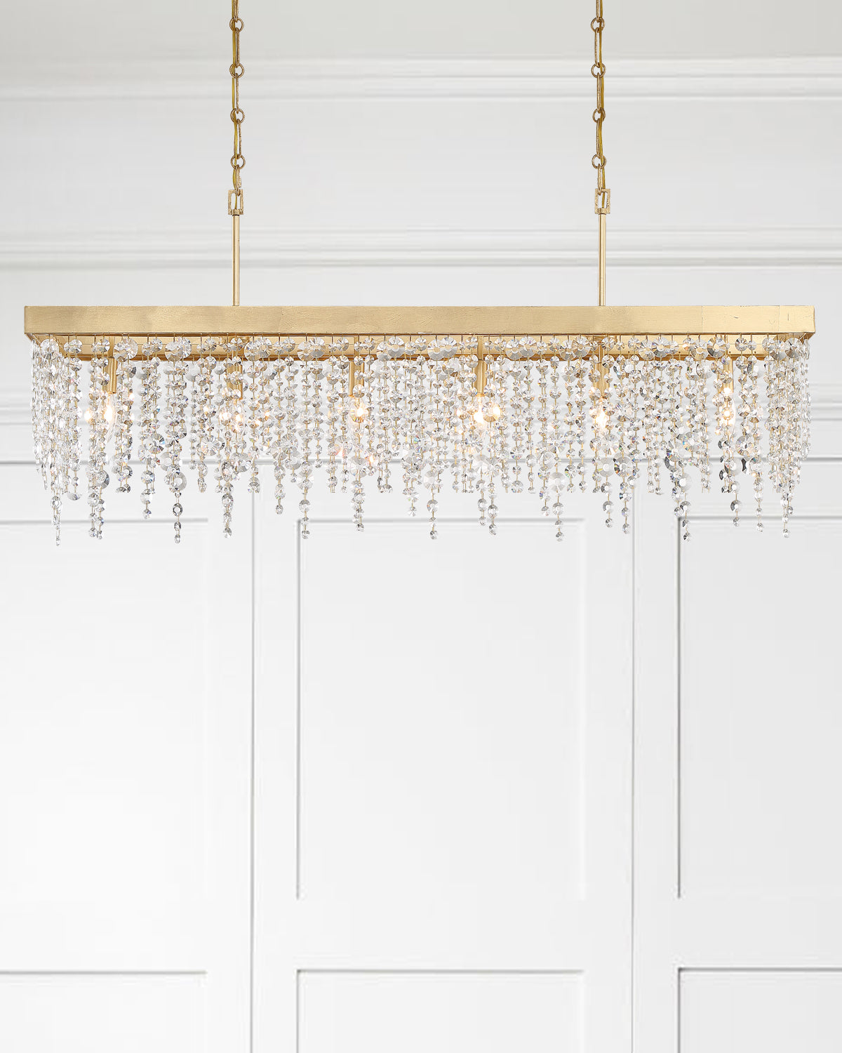 Crystorama - WIN-617-GA-CL-MWP - Six Light Chandelier - Winham - Antique Gold