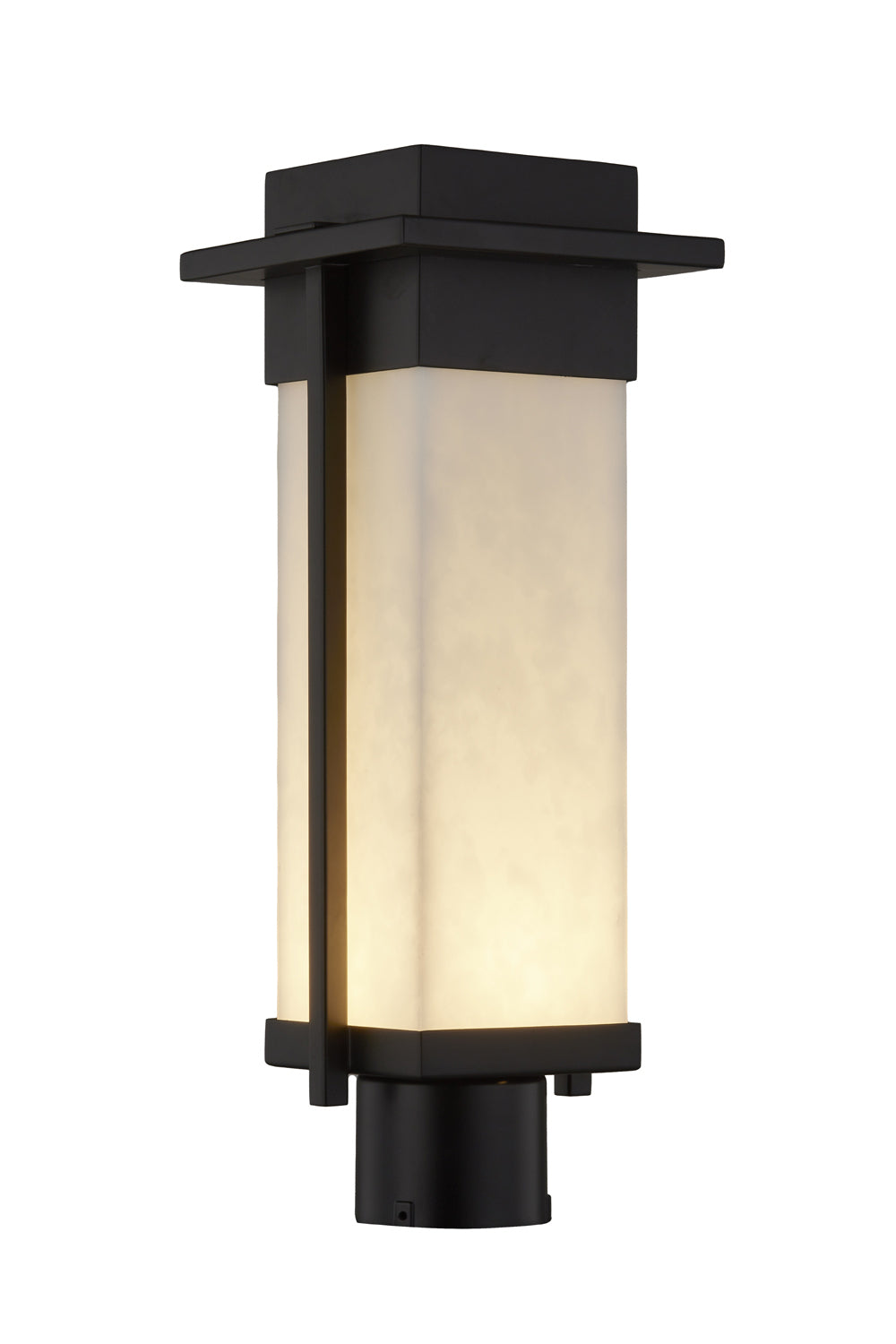 Justice Designs - CLD-7542W-MBLK - LED Post Mount - Clouds - Matte Black