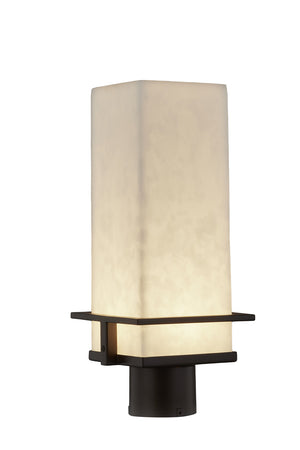 Justice Designs - CLD-7573W-DBRZ - LED Post Mount - Clouds - Dark Bronze