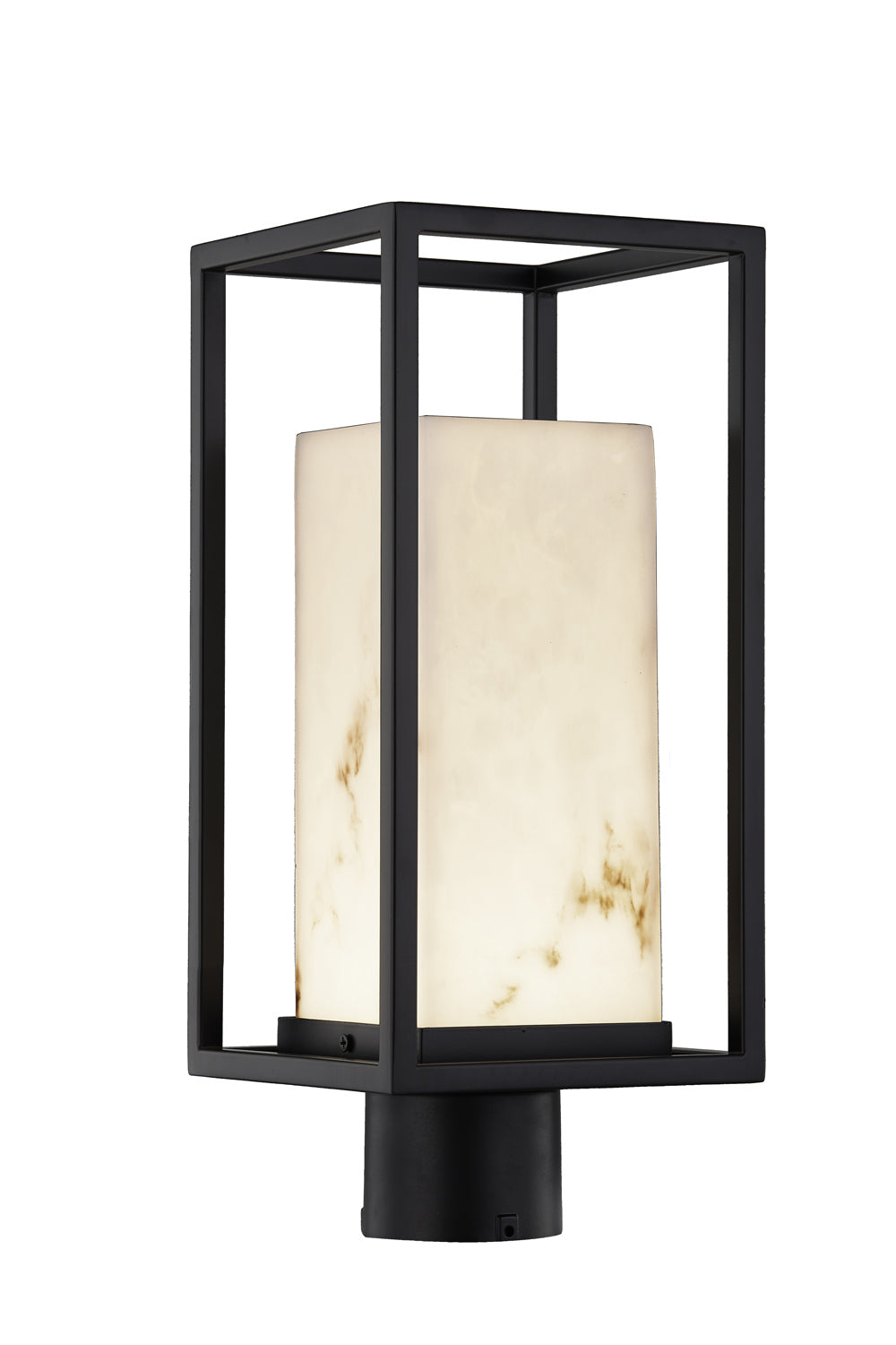 Justice Designs - FAL-7513W-MBLK - LED Post Mount - LumenAria - Matte Black