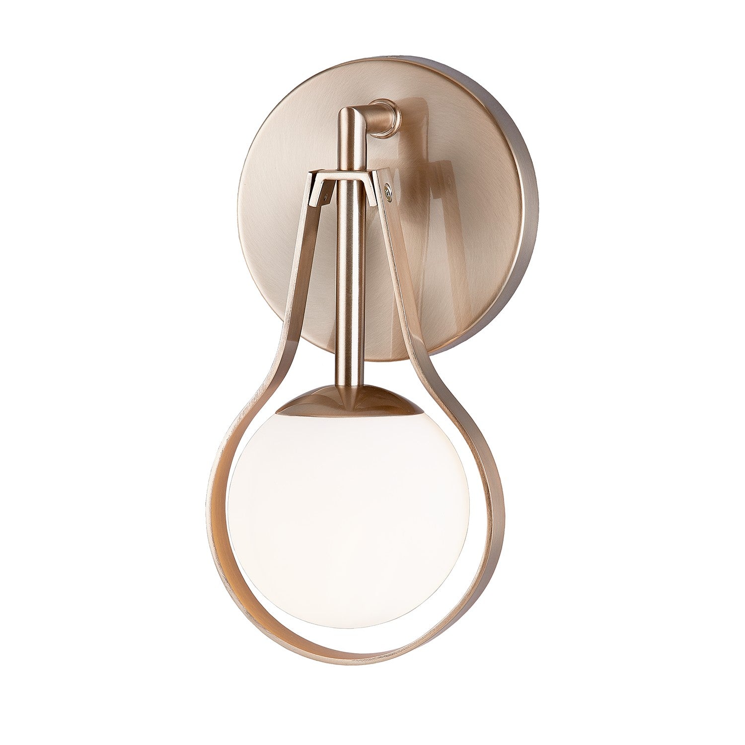 Justice Designs - FSN-4231-OPAL-BRSS - One Light Wall Sconce - Fusion - Brushed Brass