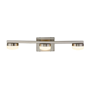 Justice Designs - FSN-8993-OPAL-NCKL - LED Bath Bar - Fusion - Brushed Nickel