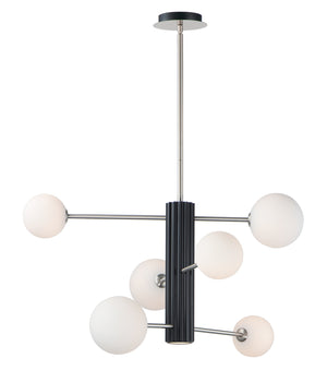 ET2 - E24064-92BKSN - LED Pendant - Cog - Black / Satin Nickel