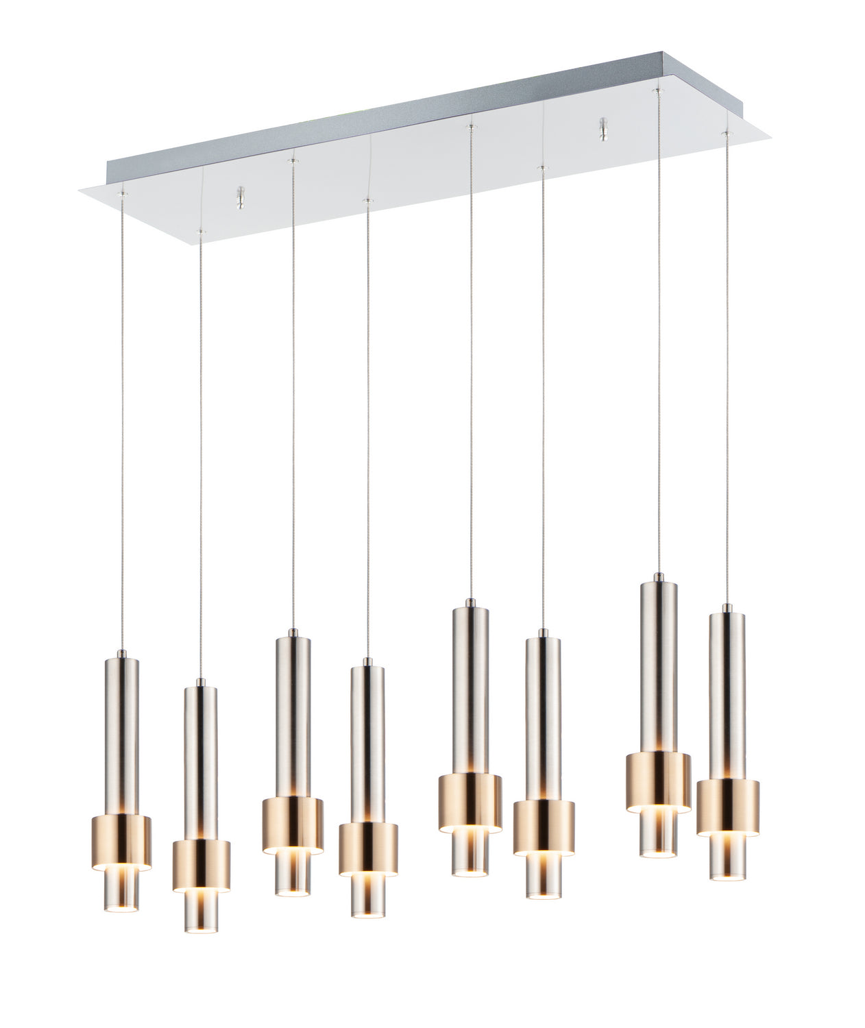 ET2 - E24758-SNSBR - LED Pendant - Reveal - Satin Nickel / Satin Brass