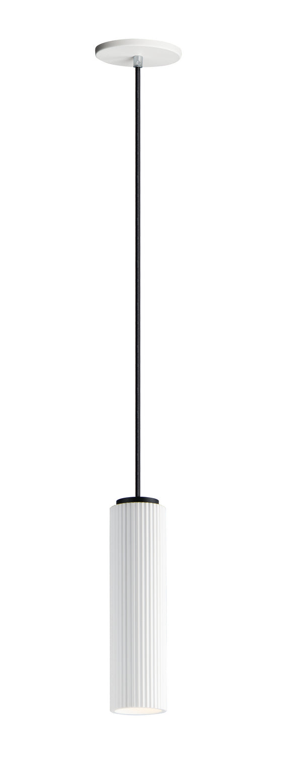 ET2 - E25038-WTBK - LED Pendant - Pleat - Black