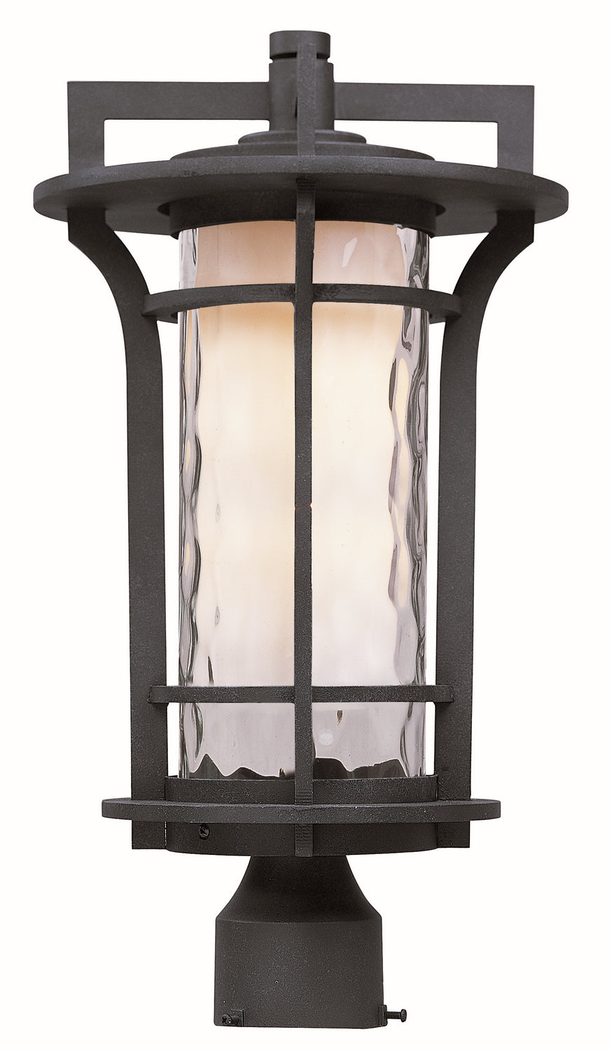 Maxim - 65780WGBO - LED Outdoor Pole/Post Lantern - Oakville LED E26 - Black Oxide