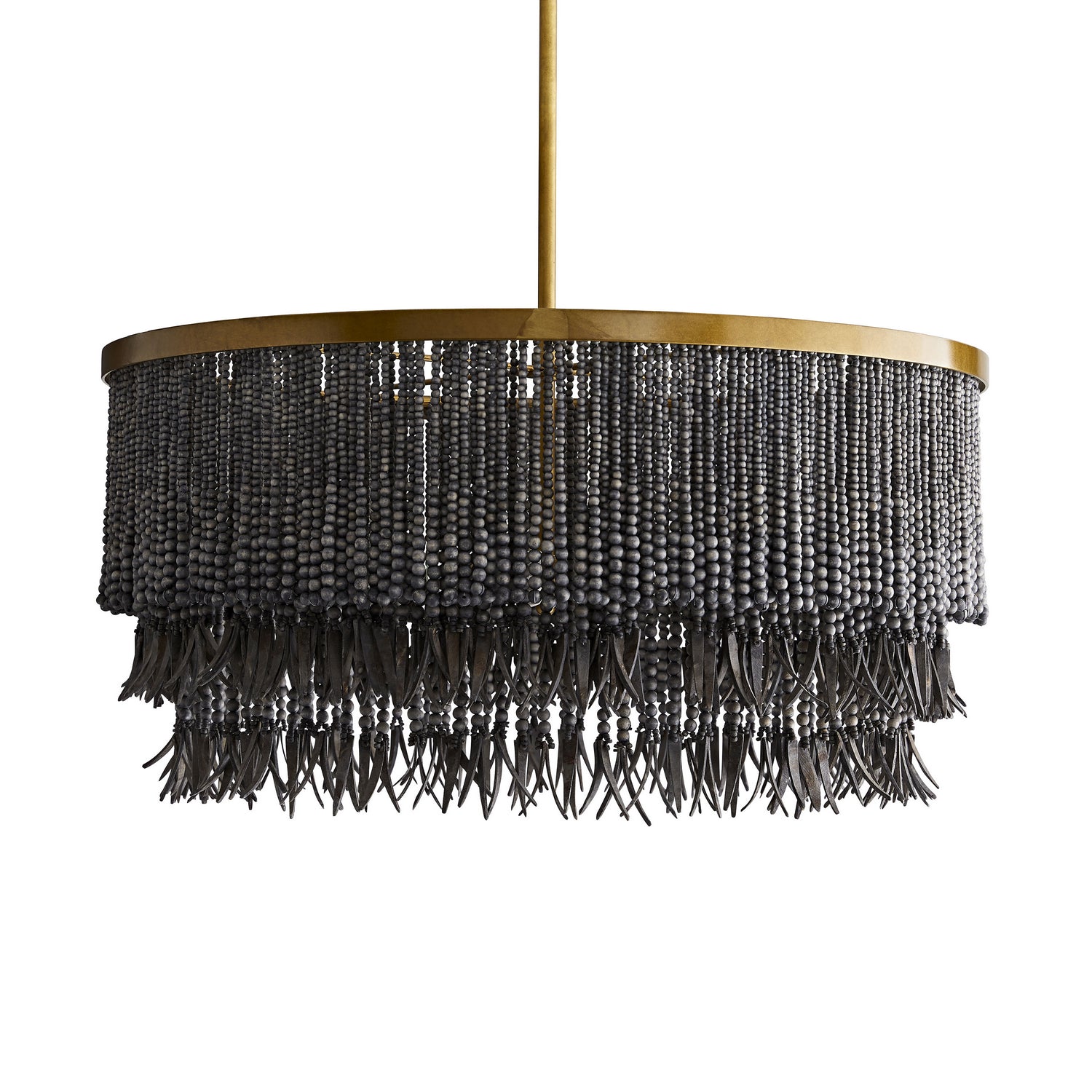 Arteriors - 45083 - Three Light Chandelier - Baja - Dark Gray Wash