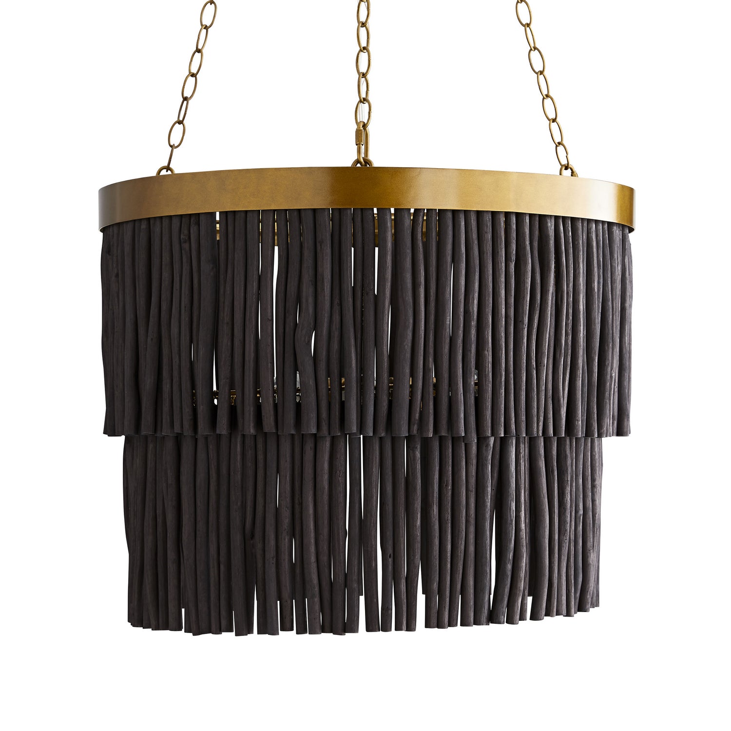 Arteriors - 45082 - Three Light Pendant - Arya - Antique Brass