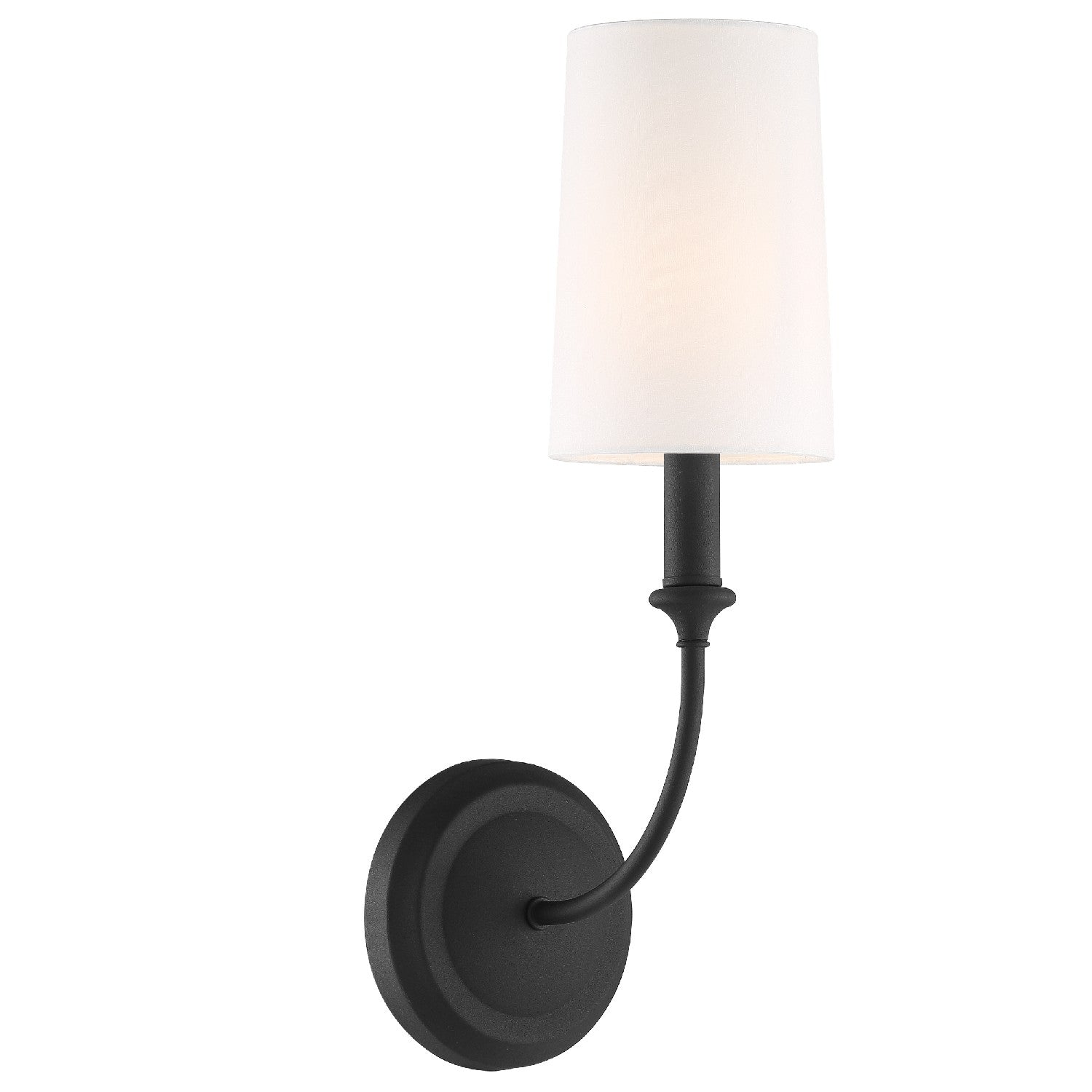 Crystorama - 2241-BF - One Light Wall Sconce - Sylvan - Black Forged