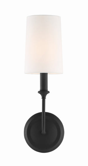 Crystorama - 2241-BF - One Light Wall Sconce - Sylvan - Black Forged