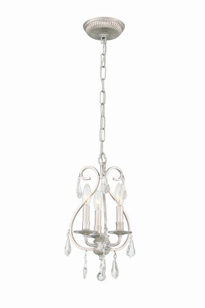 Crystorama - 5013-OS-CL-S - Three Light Mini Chandelier - Ashton - Olde Silver