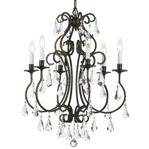 Crystorama - 5016-EB-CL-S - Six Light Chandelier - Ashton - English Bronze