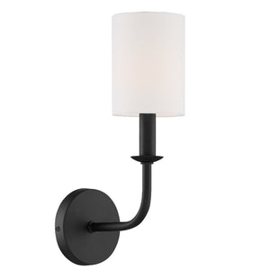 Crystorama - BAI-A2101-MK - One Light Wall Sconce - Bailey - Matte Black