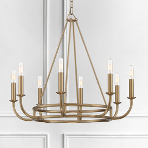 Crystorama - BAI-A2108-AG - Eight Light Chandelier - Bailey - Aged Brass