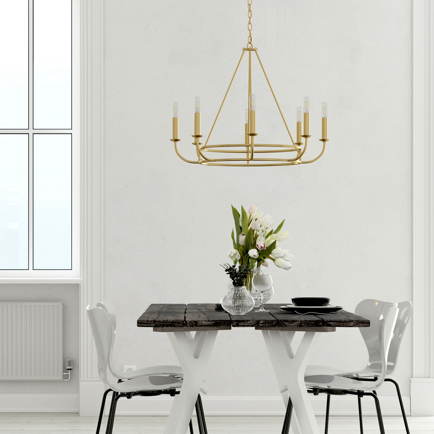 Crystorama - BAI-A2108-AG - Eight Light Chandelier - Bailey - Aged Brass