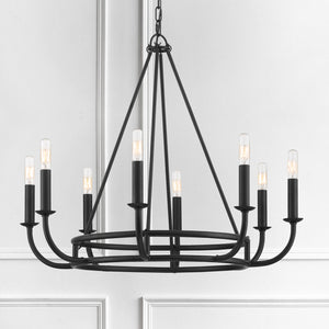 Crystorama - BAI-A2108-MK - Eight Light Chandelier - Bailey - Matte Black