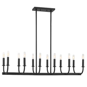 Crystorama - BAI-A2112-MK - 12 Light Chandelier - Bailey - Matte Black