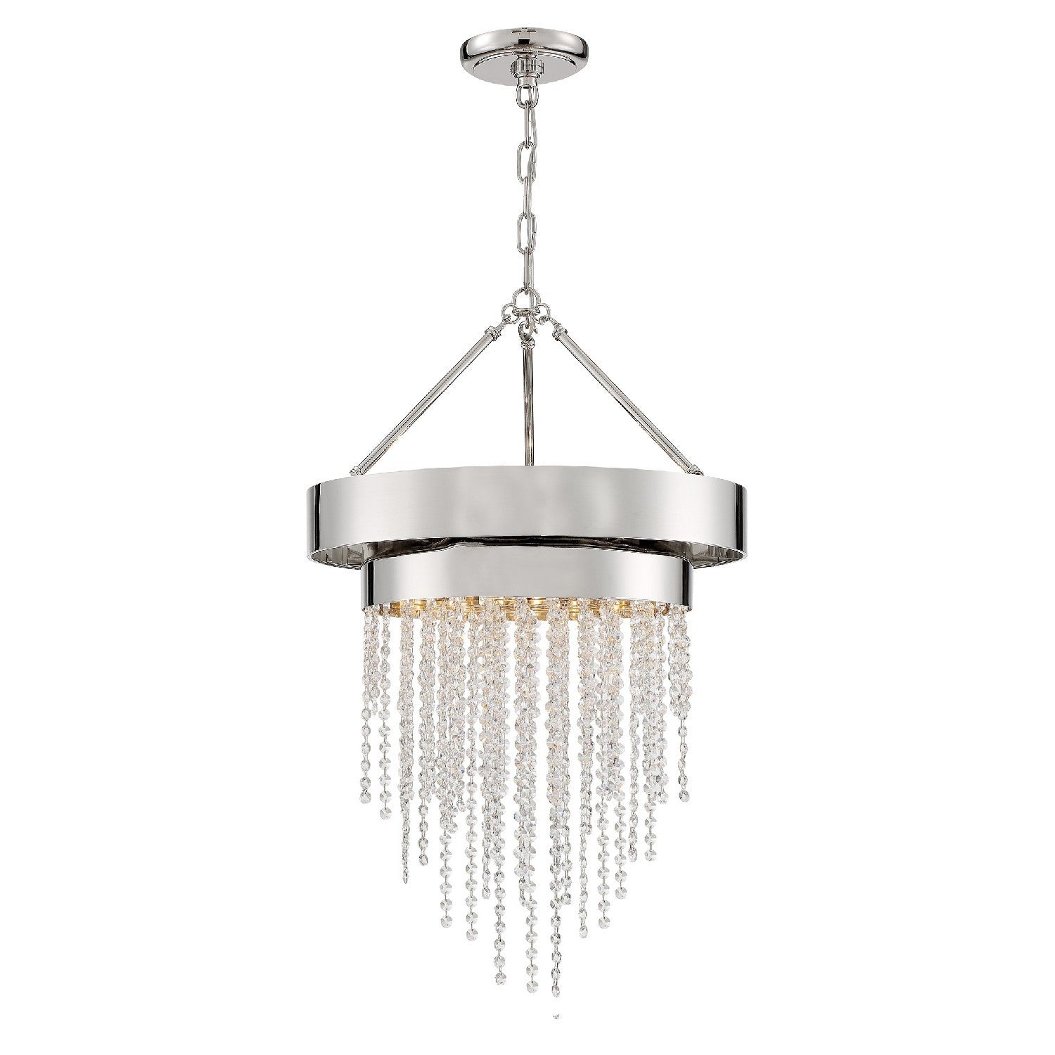 Crystorama - CLA-A3205-PN-CL-MWP - Five Light Chandelier - Clarksen - Polished Nickel