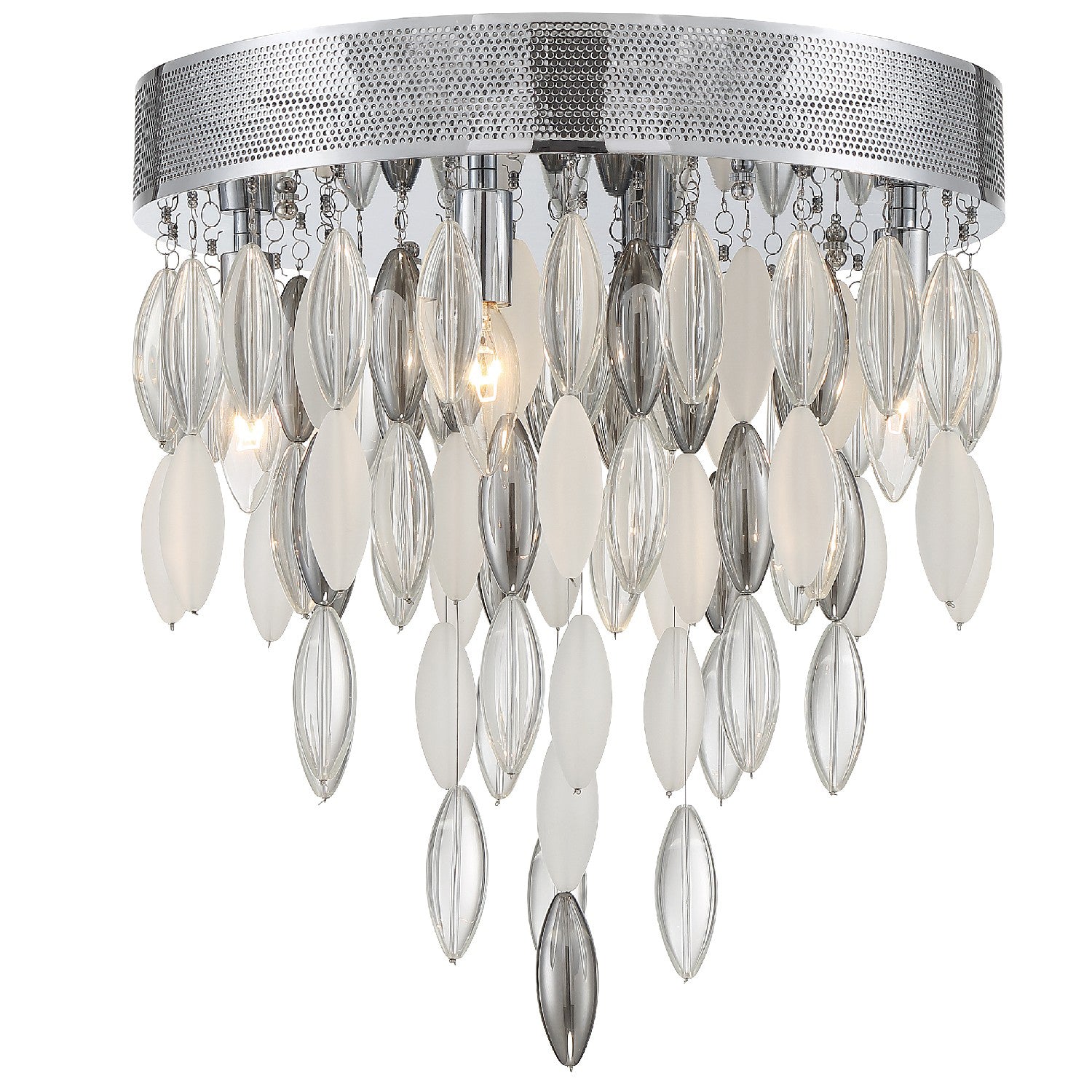 Crystorama - HUD-A2214-CH - Four Light Flush Mount - Hudson - Polished Chrome