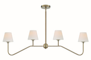 Crystorama - KEE-A3004-VG - Four Light Chandelier - Keenan - Vibrant Gold