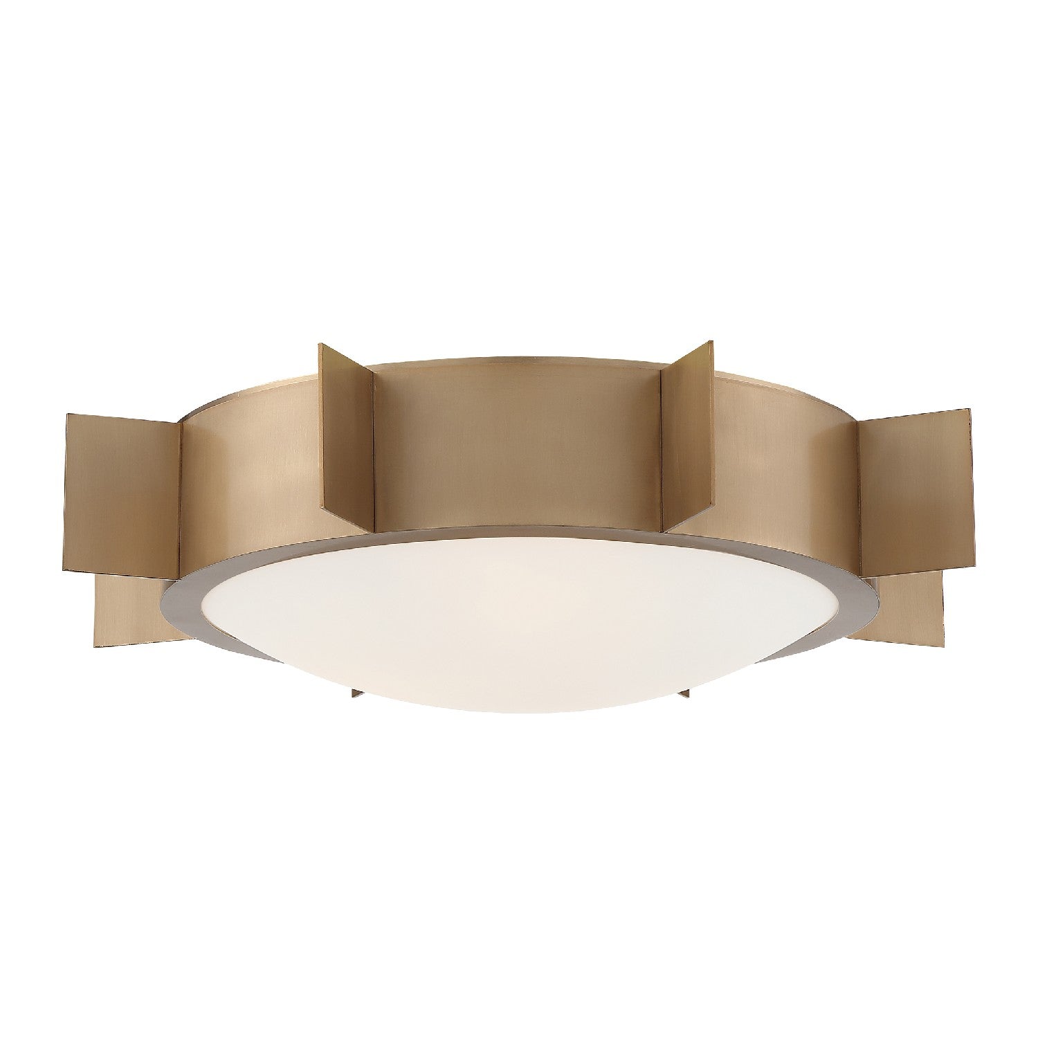 Crystorama - SOL-A3103-VG - Three Light Flush Mount - Solas - Vibrant Gold