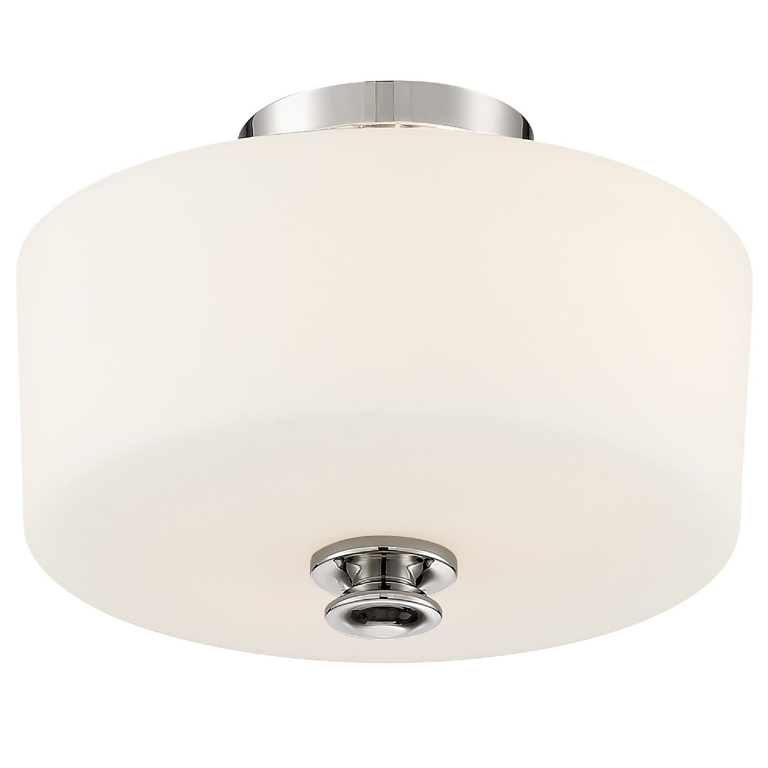 Crystorama - TRA-A3302-PN - Two Light Semi Flush Mount - Travis - Polished Nickel