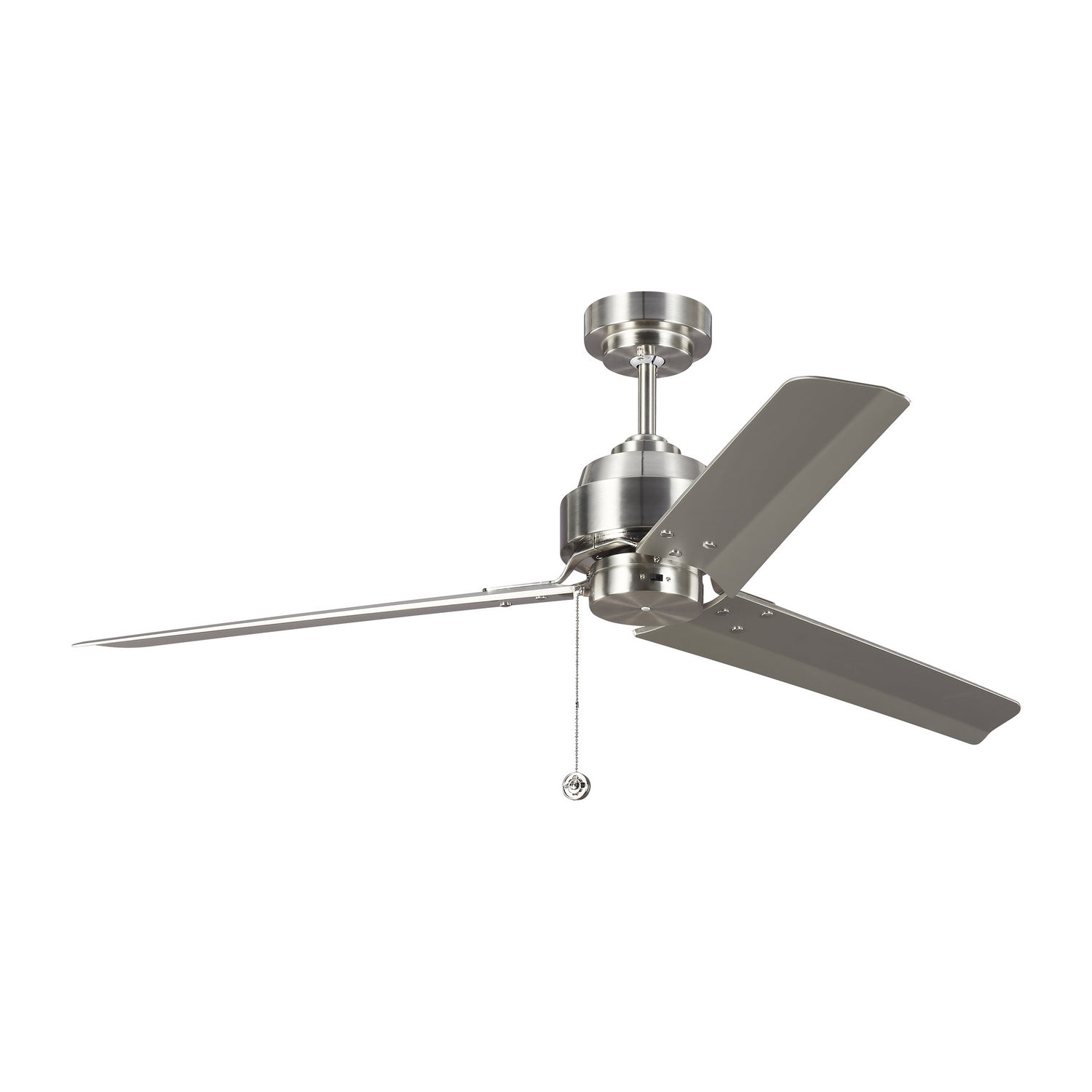 Visual Comfort Fan - 3AR54BS - 54"Ceiling Fan - Arcade - Brushed Steel