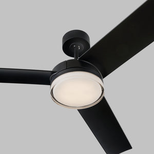 Visual Comfort Fan - 3CQR56MBKD - 56"Ceiling Fan - Cirque - Midnight Black