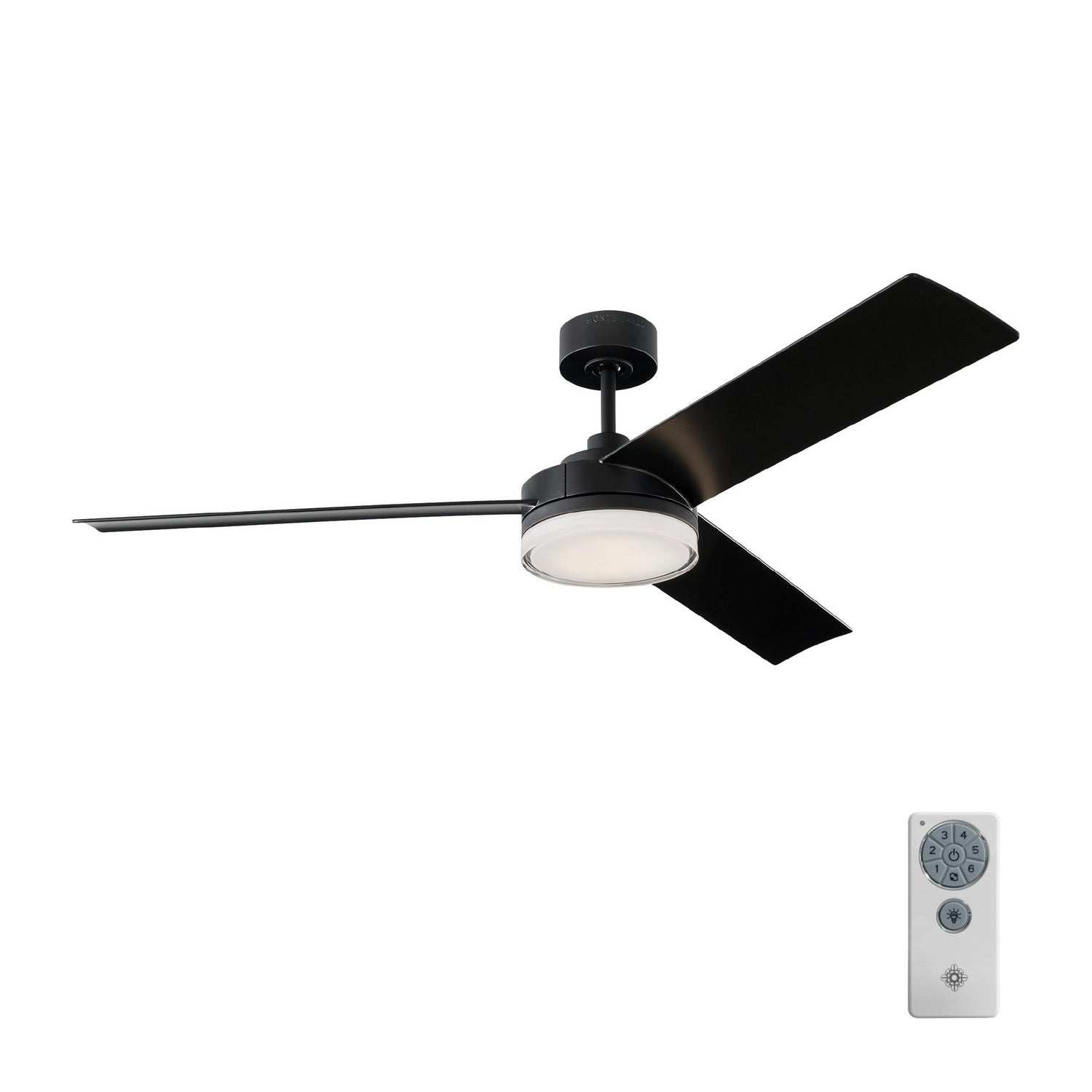 Visual Comfort Fan - 3CQR56MBKD - 56"Ceiling Fan - Cirque - Midnight Black