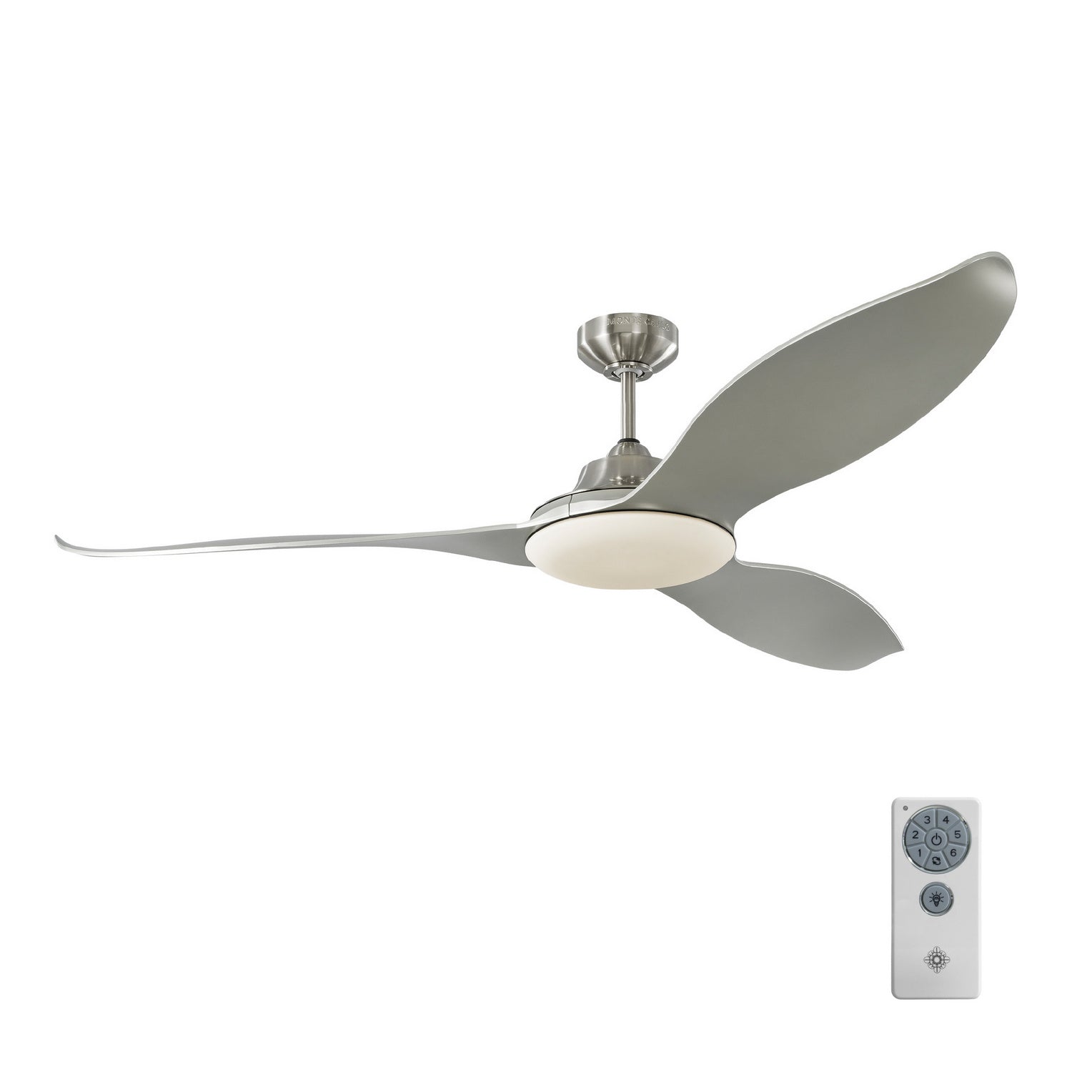 Visual Comfort Fan - 3STR60BSD - 60``Ceiling Fan - Stockton 60 - Brushed Steel