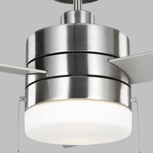 Generation Lighting. - 3SY52BSD - 52" Ceiling Fan - Syrus - Brushed Steel