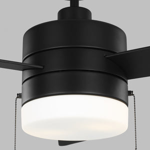 Generation Lighting. - 3SY52MBKD - 52"Ceiling Fan - Syrus - Midnight Black