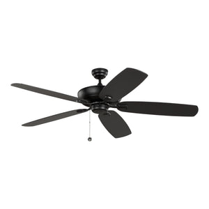 Generation Lighting. - 5CSM60MBK - 60"Ceiling Fan - Colony - Midnight Black