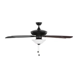 Generation Lighting. - 5CSM60MBKD-V1 - 60"Ceiling Fan - Colony - Midnight Black