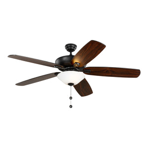 Generation Lighting. - 5CSM60MBKD-V1 - 60"Ceiling Fan - Colony - Midnight Black