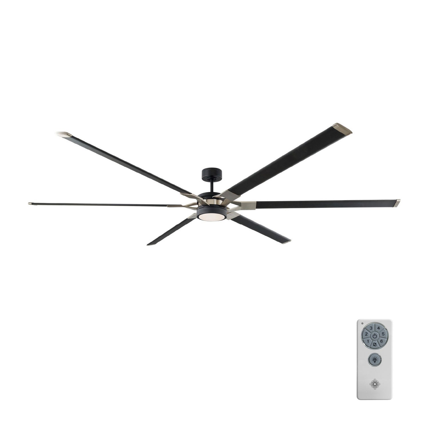 Visual Comfort Fan - 6LFR96MBKD - 96"Ceiling Fan - Loft - Midnight Black