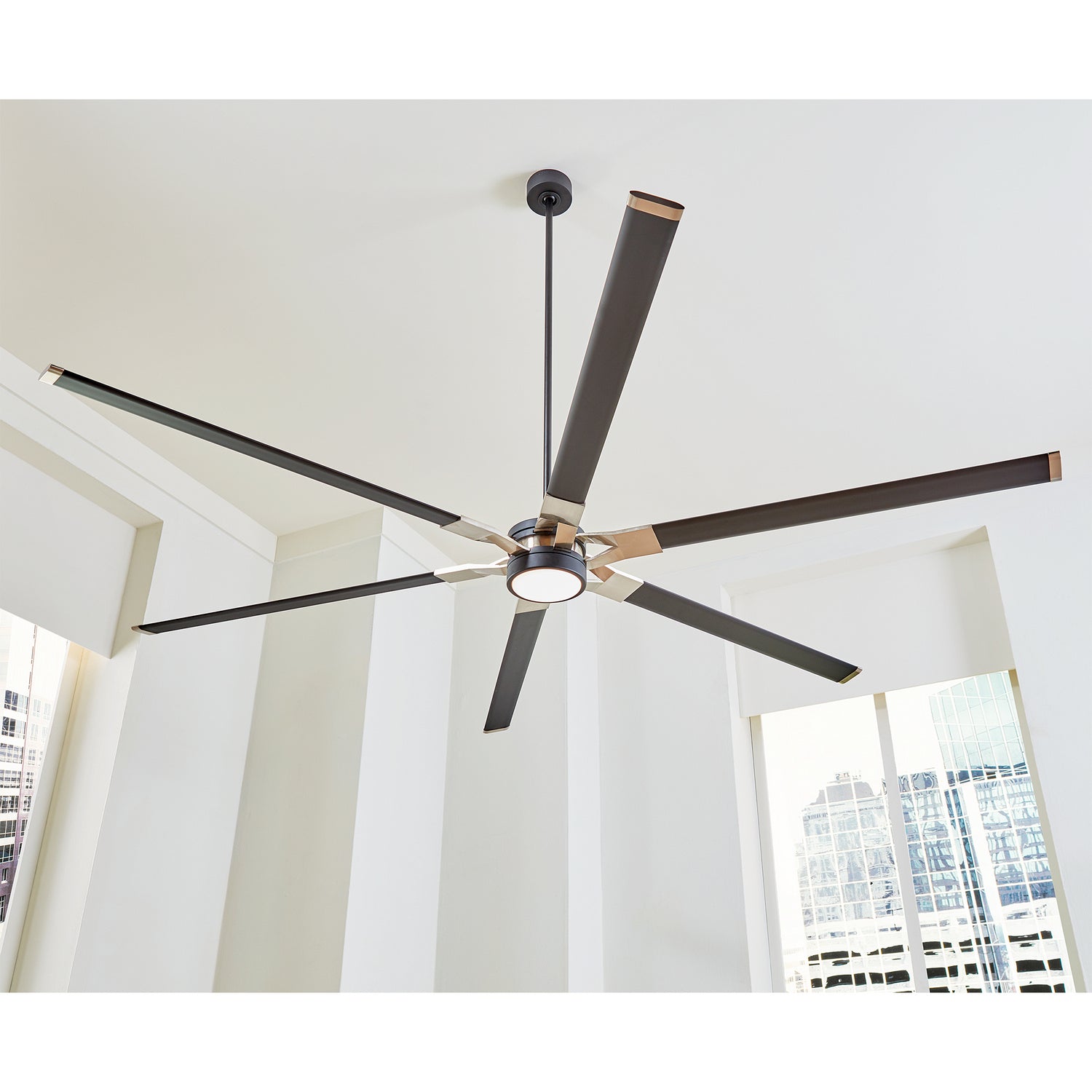 Visual Comfort Fan - 6LFR96MBKD - 96"Ceiling Fan - Loft - Midnight Black