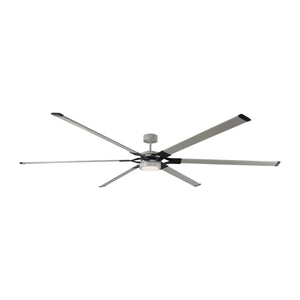 Visual Comfort Fan - 6LFR96PBSD - 96"Ceiling Fan - Loft - Painted Brushed Steel