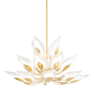 Hudson Valley - 4840-GL - 20 Light Chandelier - Blossom - Gold Leaf