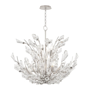 Hudson Valley - 7228-SL - Nine Light Chandelier - Tulip - Silver Leaf