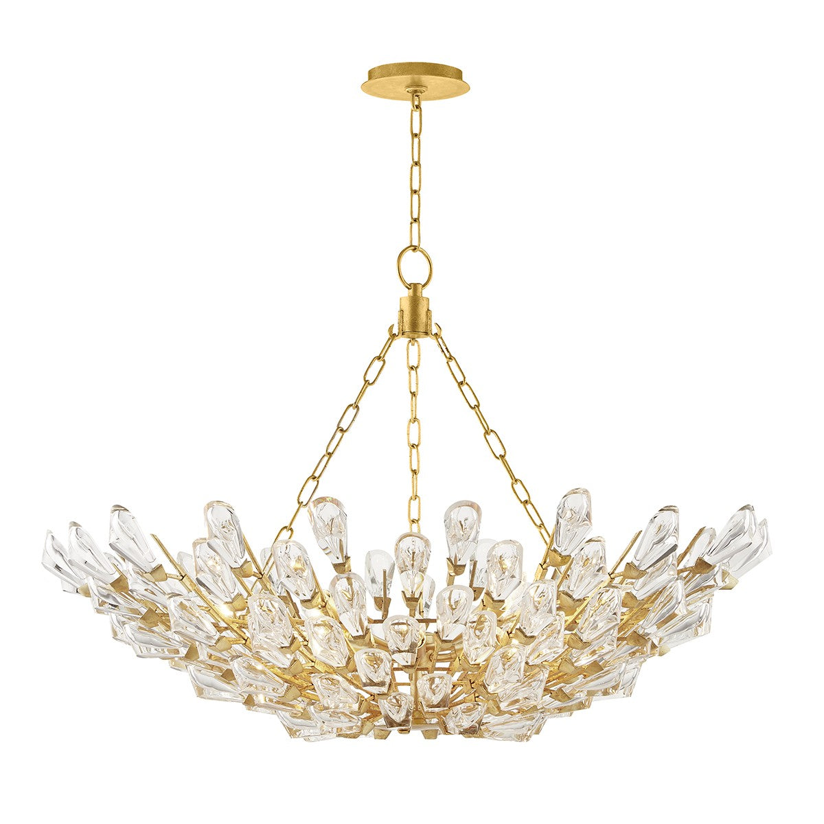 Hudson Valley - 7240-GL - 12 Light Chandelier - Tulip - Gold Leaf