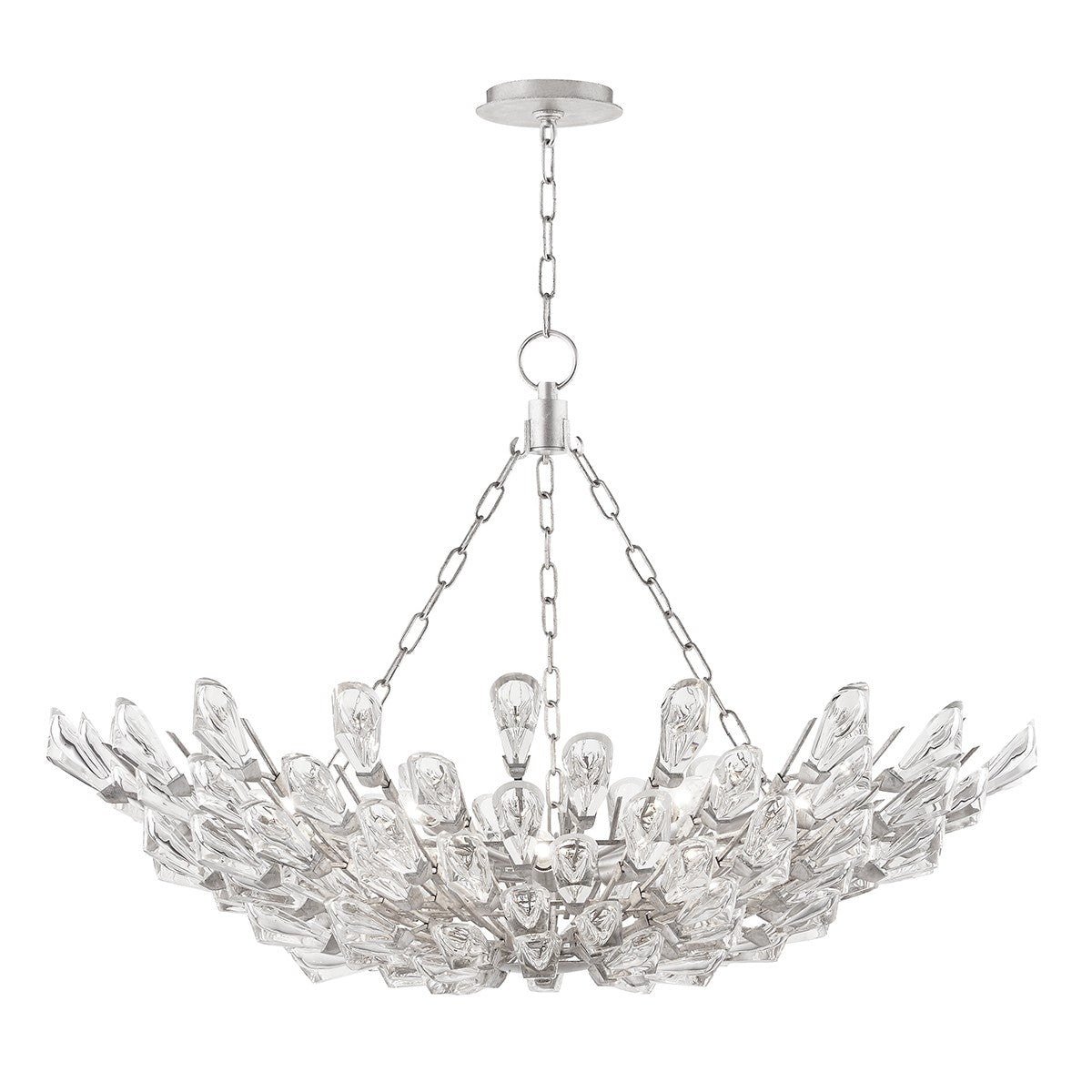 Hudson Valley - 7240-SL - 12 Light Chandelier - Tulip - Silver Leaf