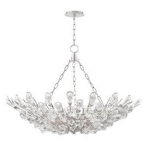 Hudson Valley - 7240-SL - 12 Light Chandelier - Tulip - Silver Leaf