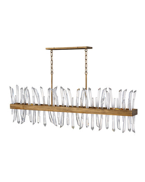 Fredrick Ramond - FR30909BNG - LED Linear Chandelier - Revel - Burnished Gold