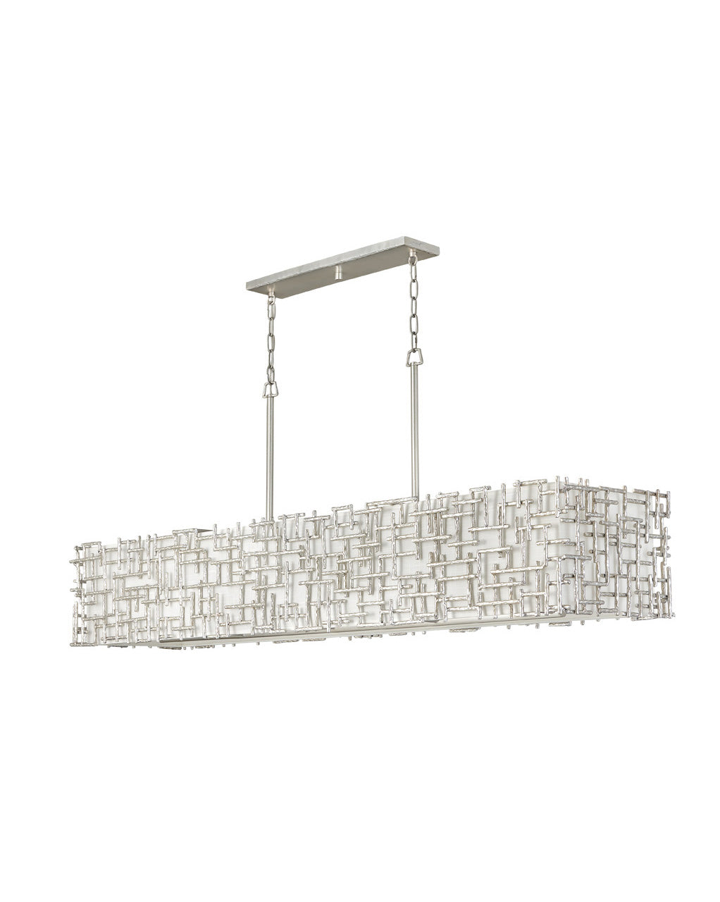 Fredrick Ramond - FR33109SLF - LED Linear Chandelier - Farrah - Silver Leaf