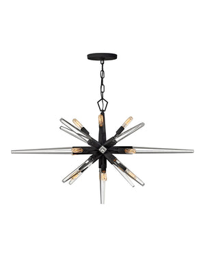 Fredrick Ramond - FR47409BLK - LED Linear Chandelier - Ariel - Black