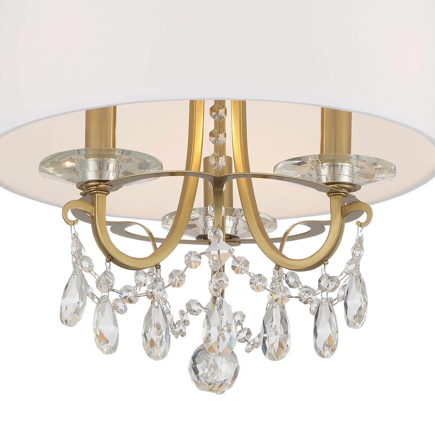 Crystorama - 6623-VG-CL-MWP - Three Light Chandelier - Othello - Vibrant Gold