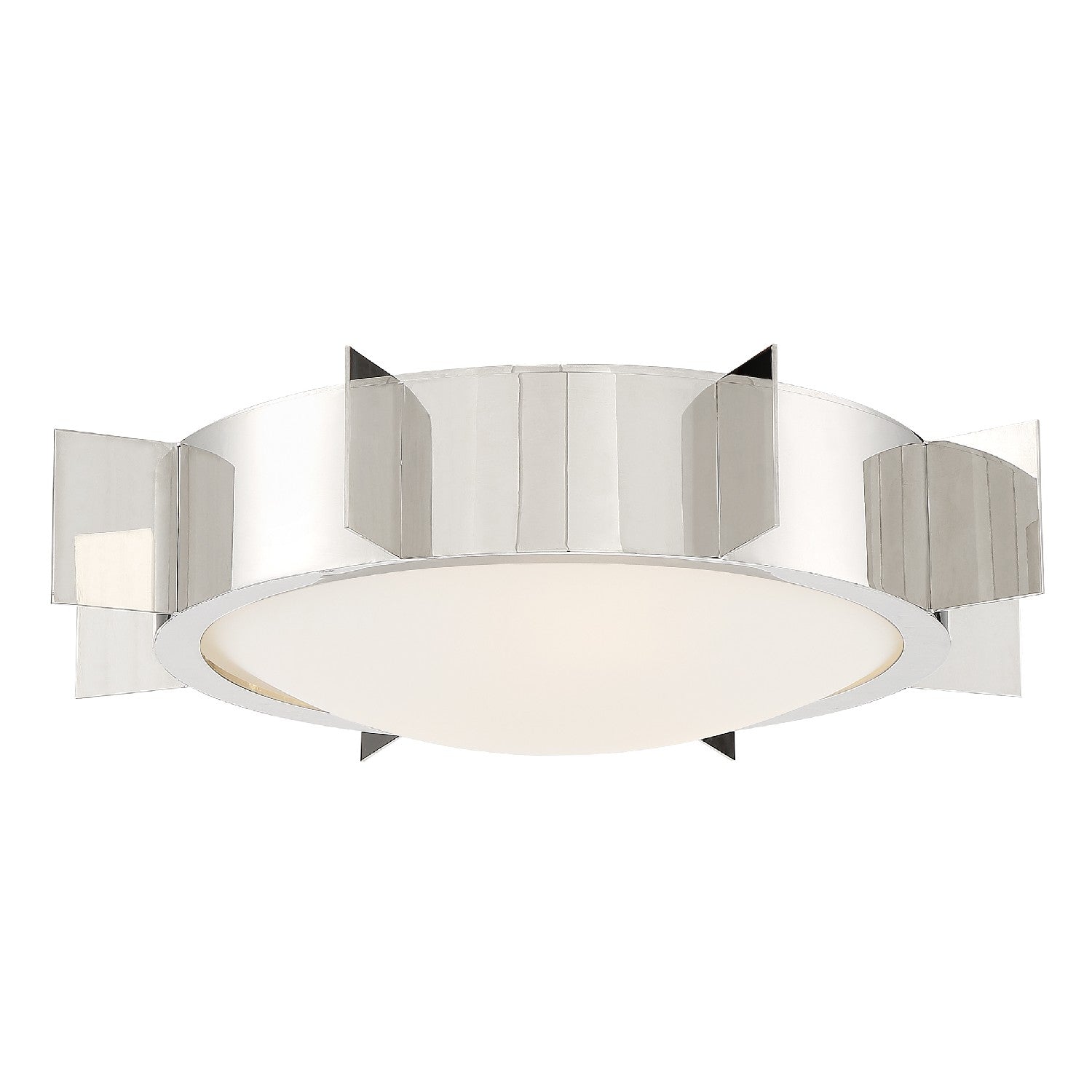 Crystorama - SOL-A3103-PN - Three Light Flush Mount - Solas - Polished Nickel